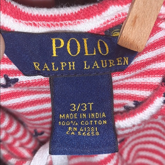 Polo Ralph Lauren Shorts Romper Striped Halter Whale Embroidered - Picture 5 of 9